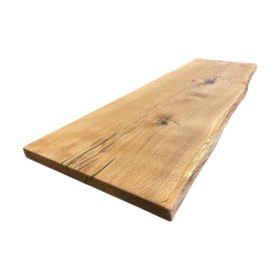 Waschtischplatte Eiche massiv rustikal Wildeiche 120x50x4 cm