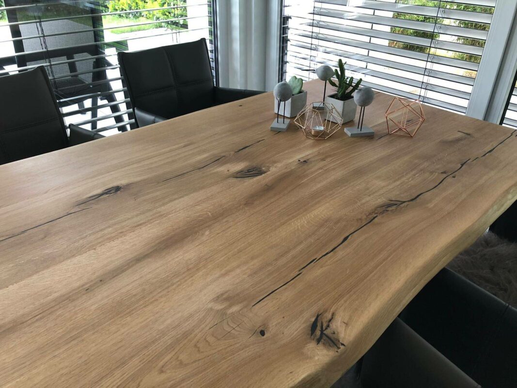 Tischplatte Eiche 200x100 cm nachhaltig & 100 Handwerk