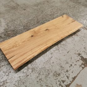 Waschtischplatte Eiche Baumkante Massivholz geölt