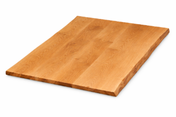 Tischplatte Eiche massiv 120x90 cm mit Baumkante geölt