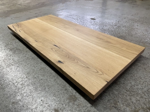 Waschtischplatte Wildeiche massiv geölt 120x55x4 cm – Bild 2