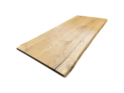 Tischplatte Eiche Wildeiche massiv geölt mit Baumkante 220x100 cm