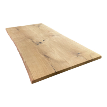 Tischplatte Eiche massiv Wildeiche geölt mit Baumkante 200x90cm