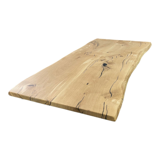 Tischplatte Eiche massiv Wildeiche geölt mit baumkante 200x90cm