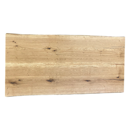 Tischplatte Eiche massiv geölt 220x110 cm mit Baumkante