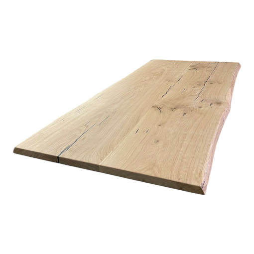 Tischplatte Eiche massiv geölt mit Baumkante 200x90