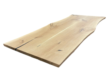 Tischplatte Eiche massiv geölt mit Baumkante 220cm