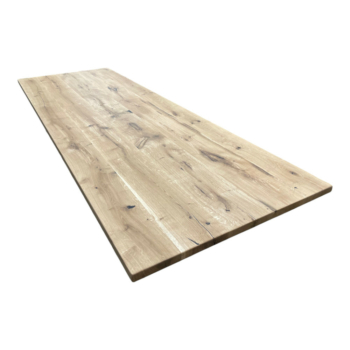 Tischplatte Wildeiche massiv geölt 300x100 cm