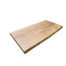 Waschtischplatte Wildeiche massiv Baumkante