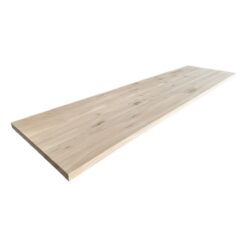 Leimholzplatte Eiche 40 mm unbehandelt, Wildeiche mit durchgehenden Lamellen