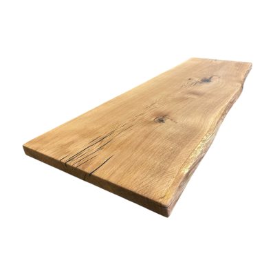 Waschtischplatte Eiche massiv rustikal Wildeiche 120x50x4 cm